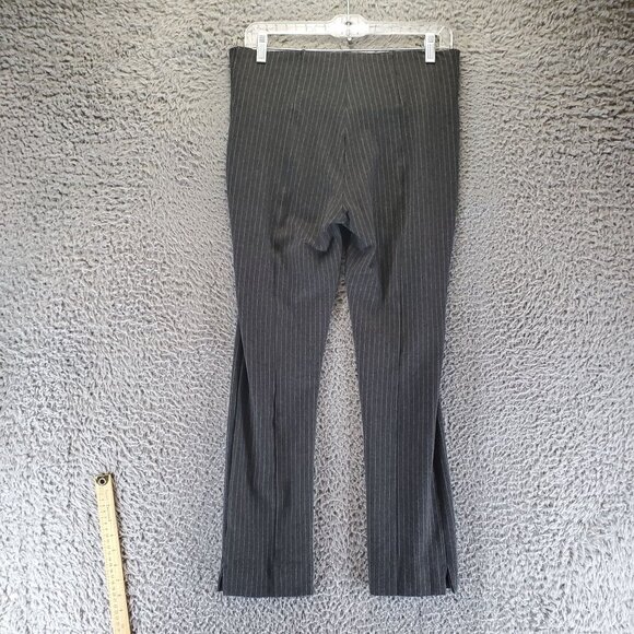 Nygard Slims Pants Womens Medium Black Pinstriped Ankle Stretch Pull-On Style - Picture 8 of 9